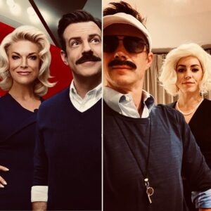 James D'Arcy Instagram - When in Richmond for Halloween, there’s really only one way to go…
#tedlasso #jasonsudekis @hannah_waddingham