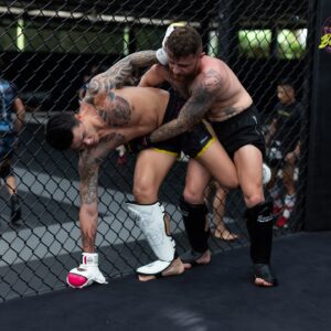 James Gallagher Instagram - Helping my brother @strabanimalmma to prepare for his upcoming @pflmma debut. 

@bangtaomuaythaimma 

All gear from @bangtaofightstore 

📸 : @portrait_ofearth