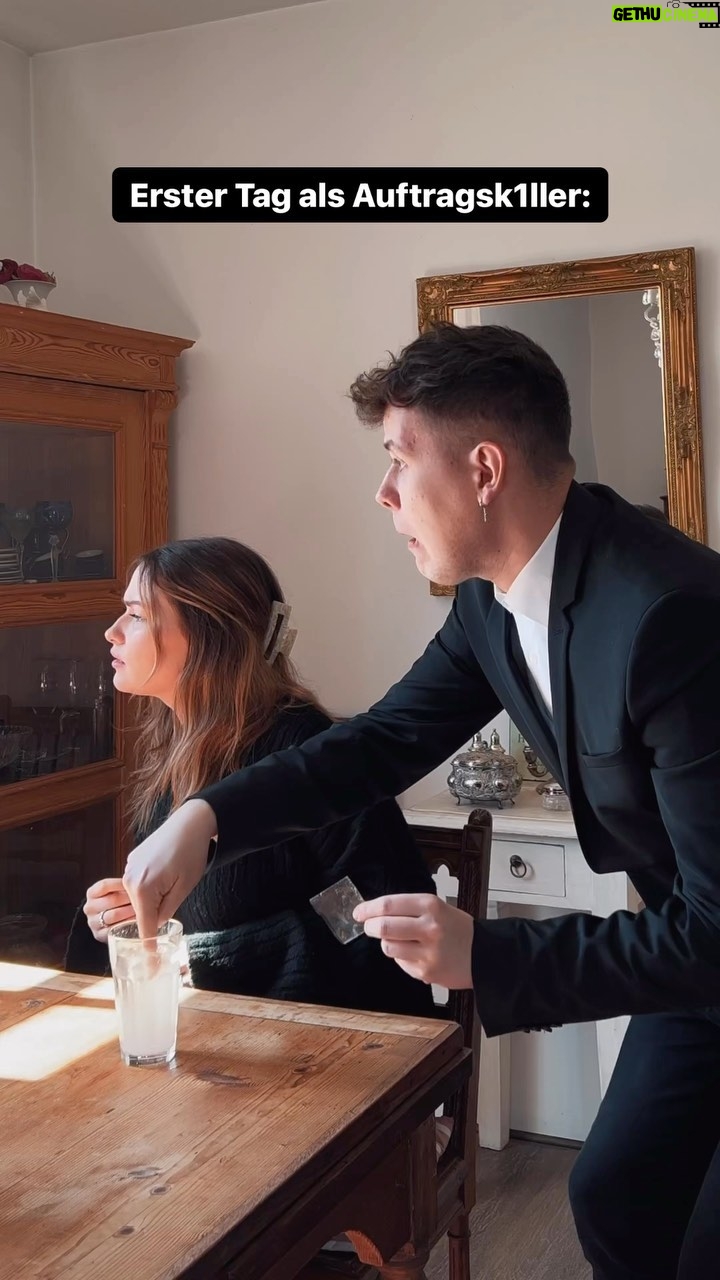 Jamie Birrell - 15.3K Likes - Erster Tag als Auftragsk1ller 🫣😂 mit @sonnyloops ❤️ #reels #réel #comedy #prank #sketch #girlfriend #süß #lustig #spaß #date #viral #couple