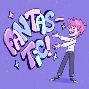 Jamie Hensley-Davies Instagram - ✨ FANTASTIC ✨
Lil' shot from the next vid. (pssst, It's about my new name)
.
.
.
.
#wowrightmeow #artwork #characterart #characterdesign #illustration #nonbinary