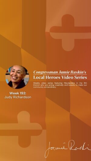 Jamie Raskin Instagram - Community organizer, author and filmmaker Judy Richardson reminds us we are all the changemakers we’ve been waiting for. This #MD08 Local Hero and Silver Spring neighbor renders essential movement education ahead of #MLKDay.