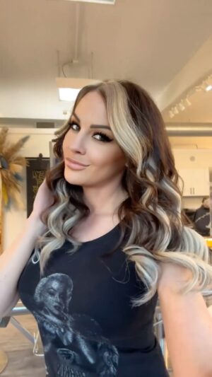 Jamie Szantyr Instagram - Appreciation post to the best hairdresser ever turned good friend of mine, @paintandstyles! 🎉

Thank you for this always incredible hair. I am always so amazed at how easy you make it look. Spending hours upon hours in your chair is something I always look forward to. You have taken my vision of the hair I wanted and made it a perfect reality and I’m so grateful for that!

Anyone in the CT/West Hartford area looking for a change, refresh, color, style, or even my favorite @invisiblebeadextensions, go see @paintandstyles at her brand new amazing salon, @vxnsalon! She’s super talented and all you’ll do is laugh your ass off with her the entire appointment. Much love girl! 💜