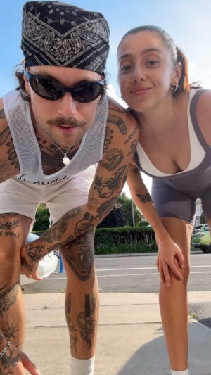 Jamie Watt Instagram - It's important for us to stay active, it's not always easy with summer and the pregnancy but consistency is what makes the difference.

Stay active and focused on the price!! 🫡

Who ran the longest distance? 👀
