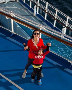 Janet Hsieh Instagram - Kids are just as excited for school as they were for our Alaskan cruise with @princesscruisestw 孩子們對上學和對我們去阿拉斯加跟 #公主遊輪台灣  一樣興奮。