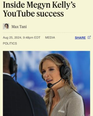 Janice Dean Instagram - Go @megynkelly! We are so proud of you. 

“2.3 million subscribers to @MegynKellyShow and has attracted 116.8 million views last month, easily outstripping  NBC (78 million) as well as CBS (83 million).”