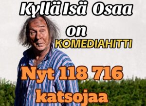 Janne Kataja Instagram - Jihaa!! Kyllä Isä Osaa valloittaa nauruhermot! Vasta kaksi viikonloppua takana ja ensimmäinen 100k reippaasti rikki 🎈❤️🤩
Isosti kiitos ❤️

Hervoton komedia tänäänkin elokuvateattereissa kautta maan!