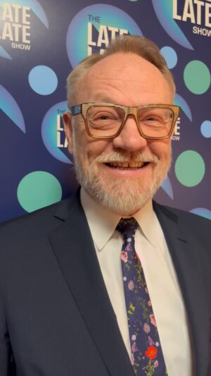 Jared Harris Instagram - I'm happy to be on @latelaterte show tonight, hosted by the lovely @patrickielty in support of #ReawakeningFilm - premiering tomorrow @dublinfilmfestival! Catch us live on @rteone tonight, also with the great #BrendanGleeson. If you are not in Ireland, clips should go live on YouTube soon. 

Ticket link for the premiere of #ReawakeningFilm in my bio - hope to see you, Dublin 🍀

#LateLateRte
#JaredHarris
#TeamHarris
#RTEOne