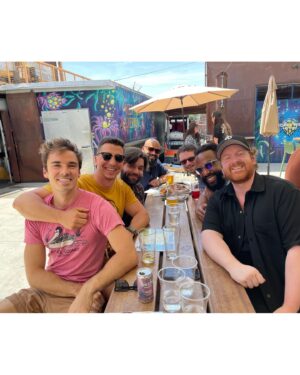 Jared Reinfeldt Instagram - Dr. Rev. Daddy Joey remains a bachelor for just a few more weeks! A weekend filled, appropriately, with pizza and hiking and beer and Subarus and matching tank tops and friends from far and wide. Love you, Joe-man.