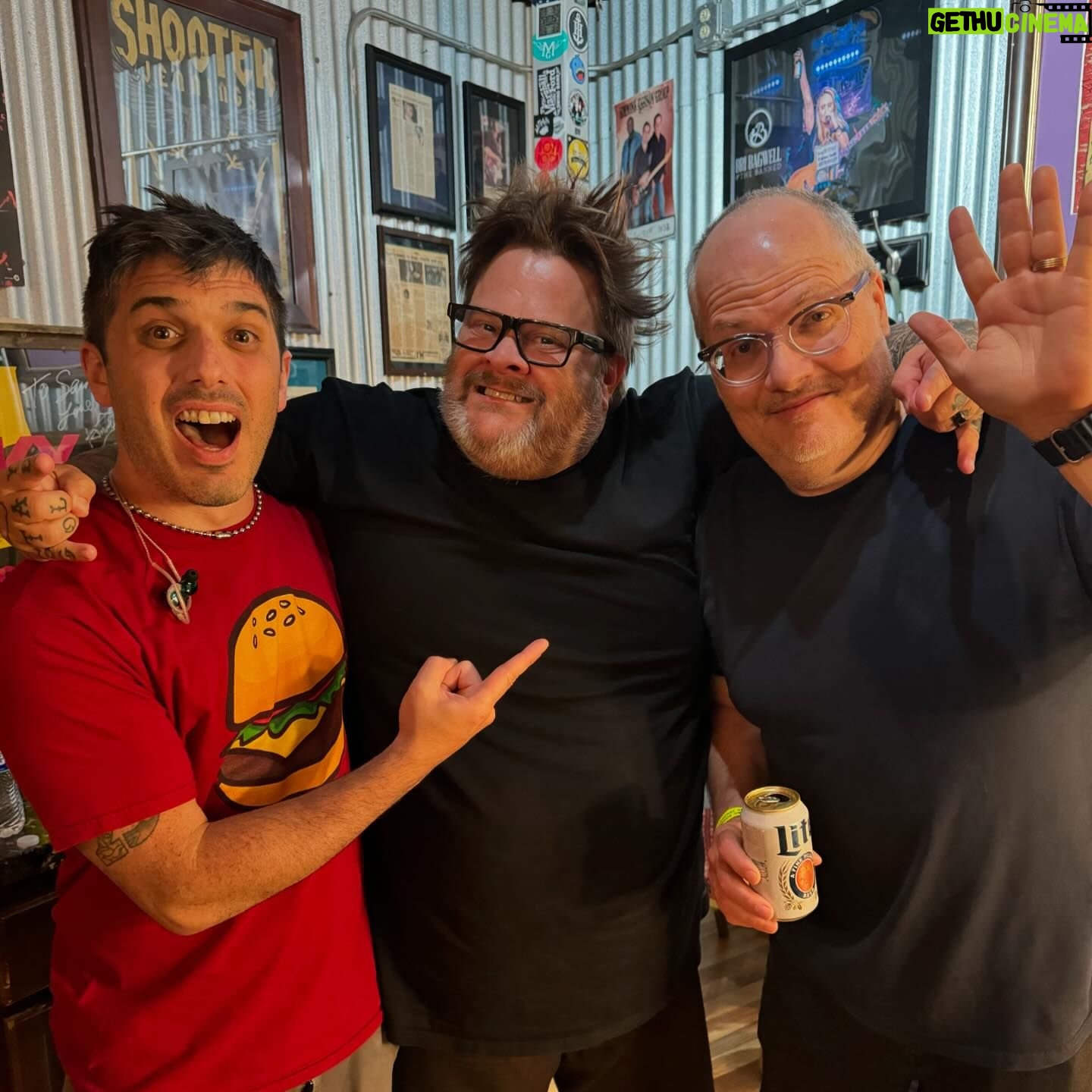 Jaret Reddick - 1.3K Likes - Met this guy before 1st grade started. We were instant best friends. We remained close friends all through school. Then college. Then we started the first punk band in our town with our friend Shrub, who showed us an entire new world of music.
Two years later, we started @bfs_official with Chris and Erik.
It’s always so much fun seeing Lance, and his wife Sammi! You can hear him drumming on the first 4 bfs albums. (Everything pre Let’s do it for Johnny except “The Bitch Song”)
It was fun to see him and Rob hit it off. I credit Lance a lot with how the bfs show runs. The banter has always been important. And he was damn good at it!
Life really is all about who you surround yourself with. I continue to be the luckiest dude ever.