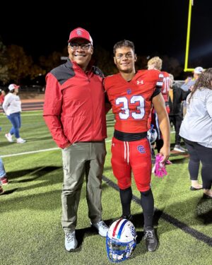 Jason Cabell Instagram - Great victory on Senior Night against #3 Arapahoe! What a game 24-14 W. @cherrycreekfootball Go Creek! Last regular season home game.