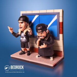 Jason Mewes Instagram - Yo, Snootchie Bootchies! 🤘

We’ve got something epic dropping that you won’t wanna miss.

Introducing the Jay & Silent Bob Chibitz Diorama, straight from the mind of Derek Laufman and crafted in high-quality polystone resin by Bedrock Collectibles. This bad boy stands 7 inches tall and captures the essence of our favorite slackers in all their chibi glory. Plus, it’s detachable, so you can display Jay & Silent Bob separately or together!

This limited-edition collectible is like a slice of heaven for anyone who loves a certain mall movie and the whole Jay & Silent Bob saga. Imagine having Jay’s wild gestures and Silent Bob’s zen-like attempts at telekinesis right on your shelf!

Preorder now and be among the first to snag this piece of pop culture history. It’s also discounted  for early adopters. Trust me, you don’t wanna miss out on this one. *Link in Bio*

What’s your favorite Jay & Silent Bob moment? We might make it into a figure. Drop it in the comments! 🌟

#JayAndSilentBob #Mallrats #KevinSmith #Chibitz #ArtToys #CollectorsEdition #LimitedEdition #Diorama #PopCulture #Collectibles #FanExpoCanada #BedrockCollectibles #DerekLaufman #ChibiArt #statues #figures #ToyCollector #GeekCulture #FigureDiorama #ExclusiveRelease #PreOrderNow