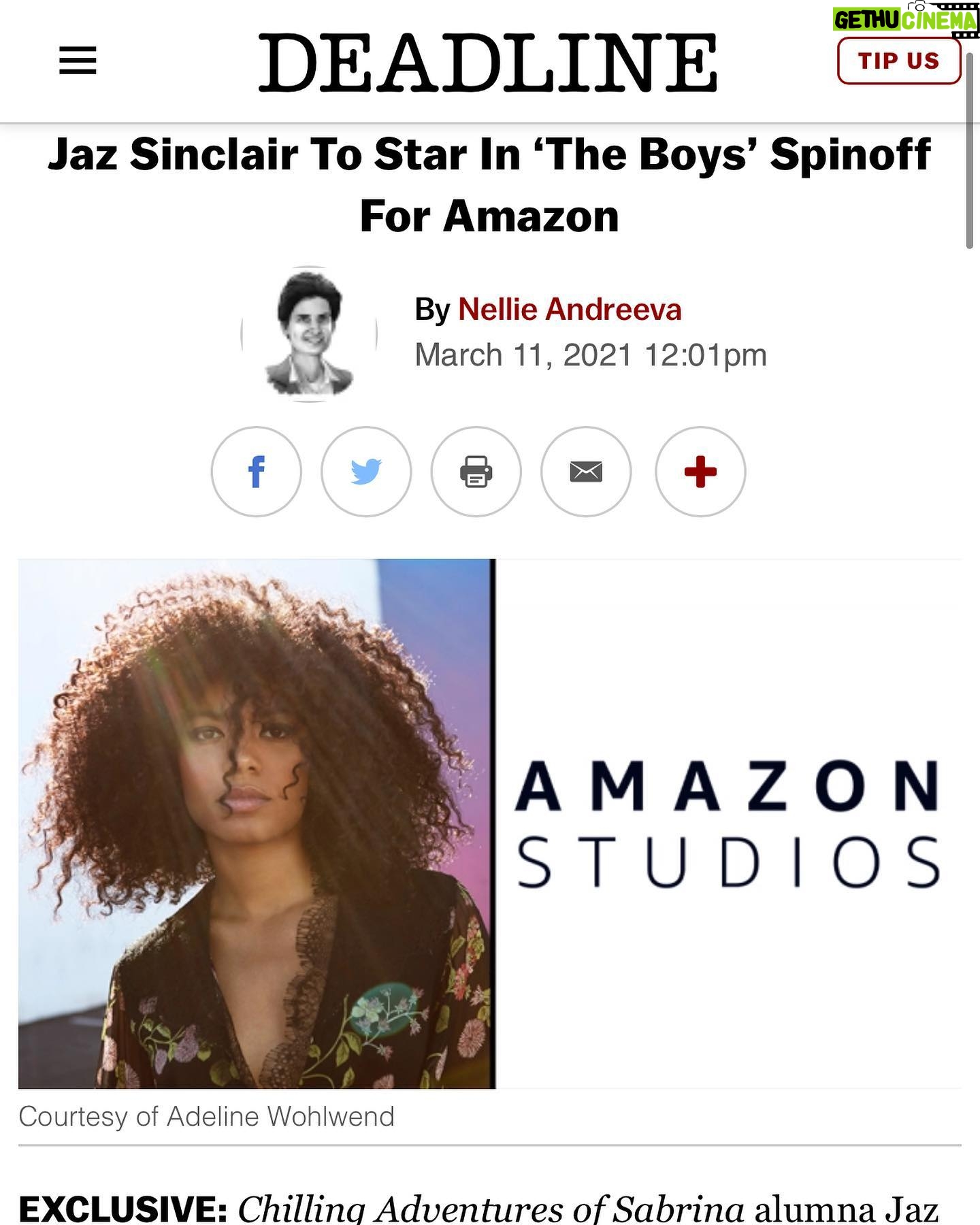 Jaz Sinclair - 90.3K Likes - Manifestation is real kids.
Are you freaking kidding me!!!!!!!
Literally a dream come true!!!!
I couldnāt be more honored to be a part of this project and I have never been more excited about playing a character ever. She is indeed a badass and thatās all Iām gonna say about that š¦¹š½āāļø
Iāve got a heart full of thank youās and a belly full of butterflies.
(Insert happy dance herešš¾)
Ps the last pic is me sharing the good news with my grandparents. š„°
Letsss Goooooo!!