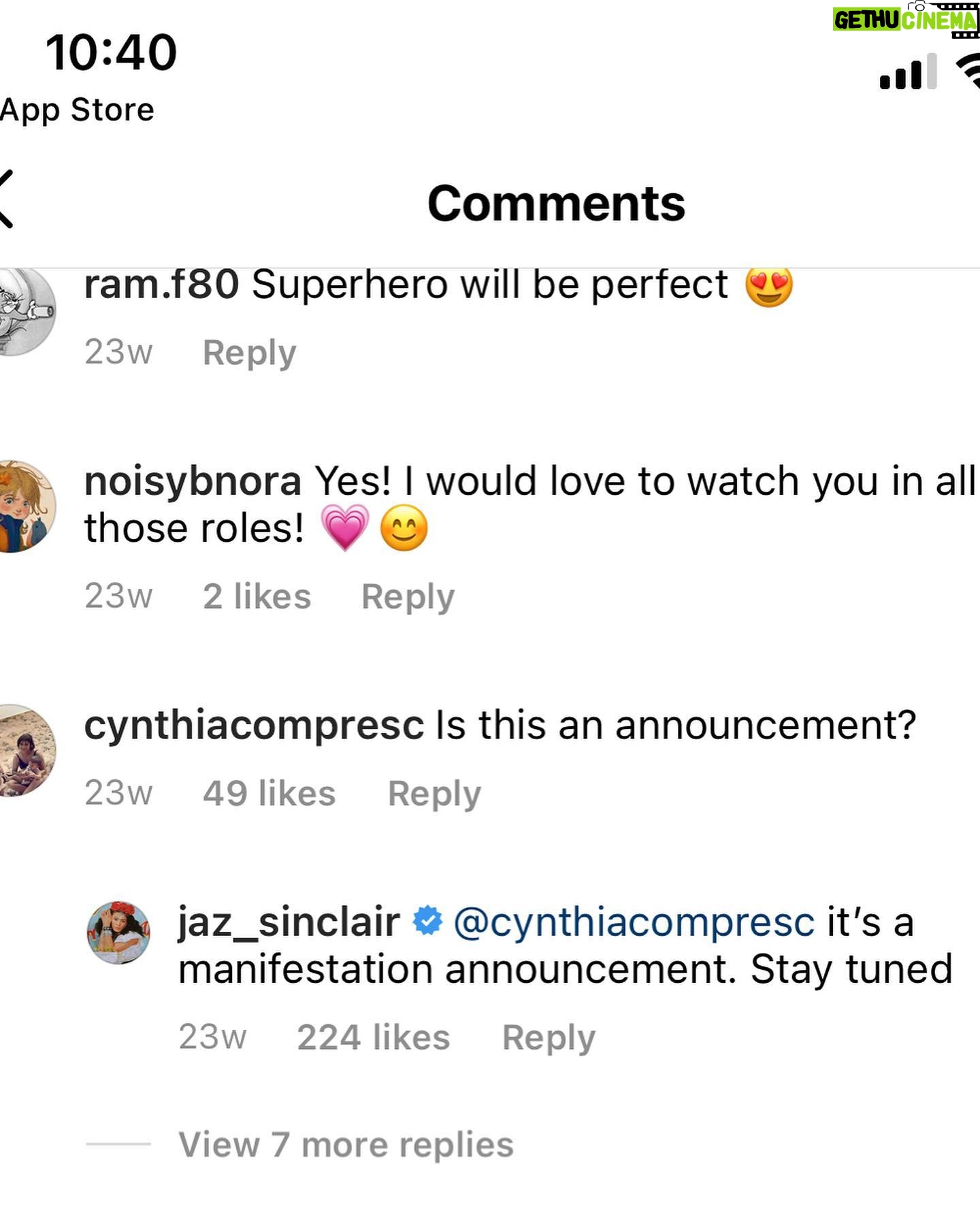 Jaz Sinclair - 90.3K Likes - Manifestation is real kids.
Are you freaking kidding me!!!!!!!
Literally a dream come true!!!!
I couldnāt be more honored to be a part of this project and I have never been more excited about playing a character ever. She is indeed a badass and thatās all Iām gonna say about that š¦¹š½āāļø
Iāve got a heart full of thank youās and a belly full of butterflies.
(Insert happy dance herešš¾)
Ps the last pic is me sharing the good news with my grandparents. š„°
Letsss Goooooo!!