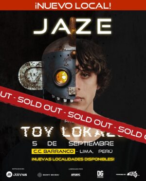 Jaze Instagram - ¡SOLD OUT! 🎉 @jaze.oficial lo hizo de nuevo, rompiendo récords de venta en menos de 24 horas. Prepárense para una noche increíble en el CCB de Barranco. 🔥 ¿Conseguiste la tuya? 👀

Produce @veltracmusic @dgexperiencecom 

#veltracmusic #jazeenlima #toylokazo