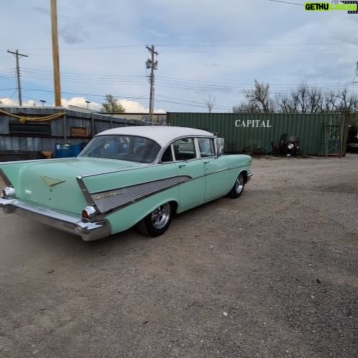 Jeff Bonnett - 1.1K Likes - If there's a cleaner 4 door 57 Bel Air in Oklahoma, I want to see it because @edthemechanic405 nailed this restoration. Took him 3 years, but bolt by bolt, every corner of this car is new or has been renewed. She's stunning, great job Ed! The soundtrack is @blackwidowexhaust šŖ