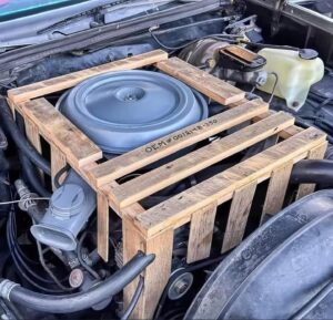 Jeff Bonnett Instagram - "Crate Engine" When the instructions don't tell you to remove it from the packaging 😆