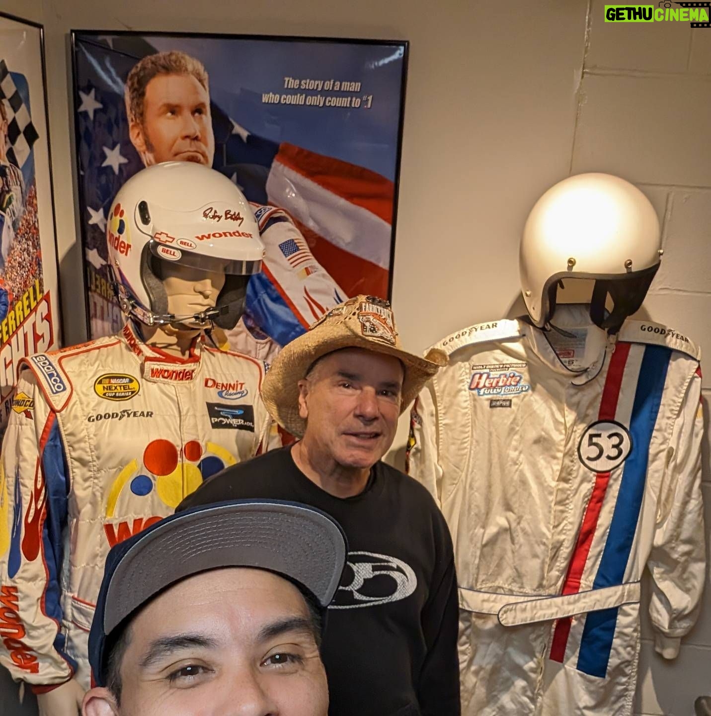 Jeff Bonnett - 1.3K Likes - Tucked away in the staircase at @museumofamericanspeed are the original movie prop Fire suits for Ricky Bobby and Herby the Love Bug. These should be standing proud at the entrance of the museum!! Worth the visit if y'all are ever in the area.