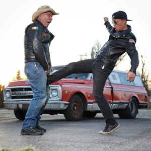 Jeff Bonnett Instagram - Me: I bet that I can kick your hat right off your head. 

@lou405photo was the alibi.