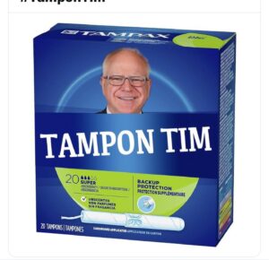 Jen Gunter Instagram - The idea that people think that providing free menstrual products to children is a bad thing boggles the mind. 

But hey I am team #TamponTim and I love the Santa Claus for periods quip 😂😂😂

Also, you can do your bit by putting menstrual products out in the open in a bathroom at your house where guests can find them. Even if they don’t need them, just having them out in the open is a small step in breaking down the ridiculous stigma about menstruation.