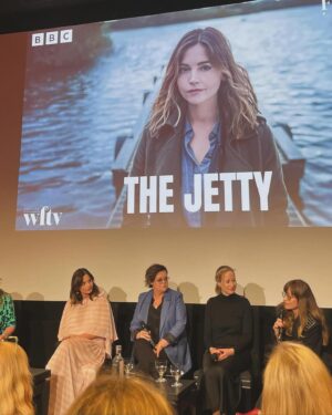 Jenna Coleman Instagram - #TheJetty @bbcone #comingsoon  @chanelofficial @leithclark  @lancomeofficial @valeriaferreiramakeup @earlsimms2