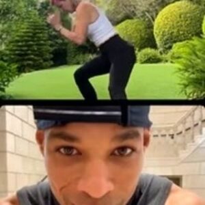 Jennifer Ashton Instagram - It’s leg day! Things got real this morning with @korey.rowe and our 6 month experiment… you can do these exercises at home or at a gym.. bandana NOT required but curiosity and courage are!💪🏼🤣❤️for more info sign up for my free weekly newsletter at www.joinajenda.com  or at the link in my bio