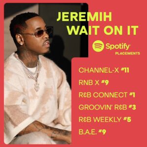 Jeremih Instagram - One week since Wait On It released 👌🏾 Thank you for all the luv!

#WaitOnIt ⏳