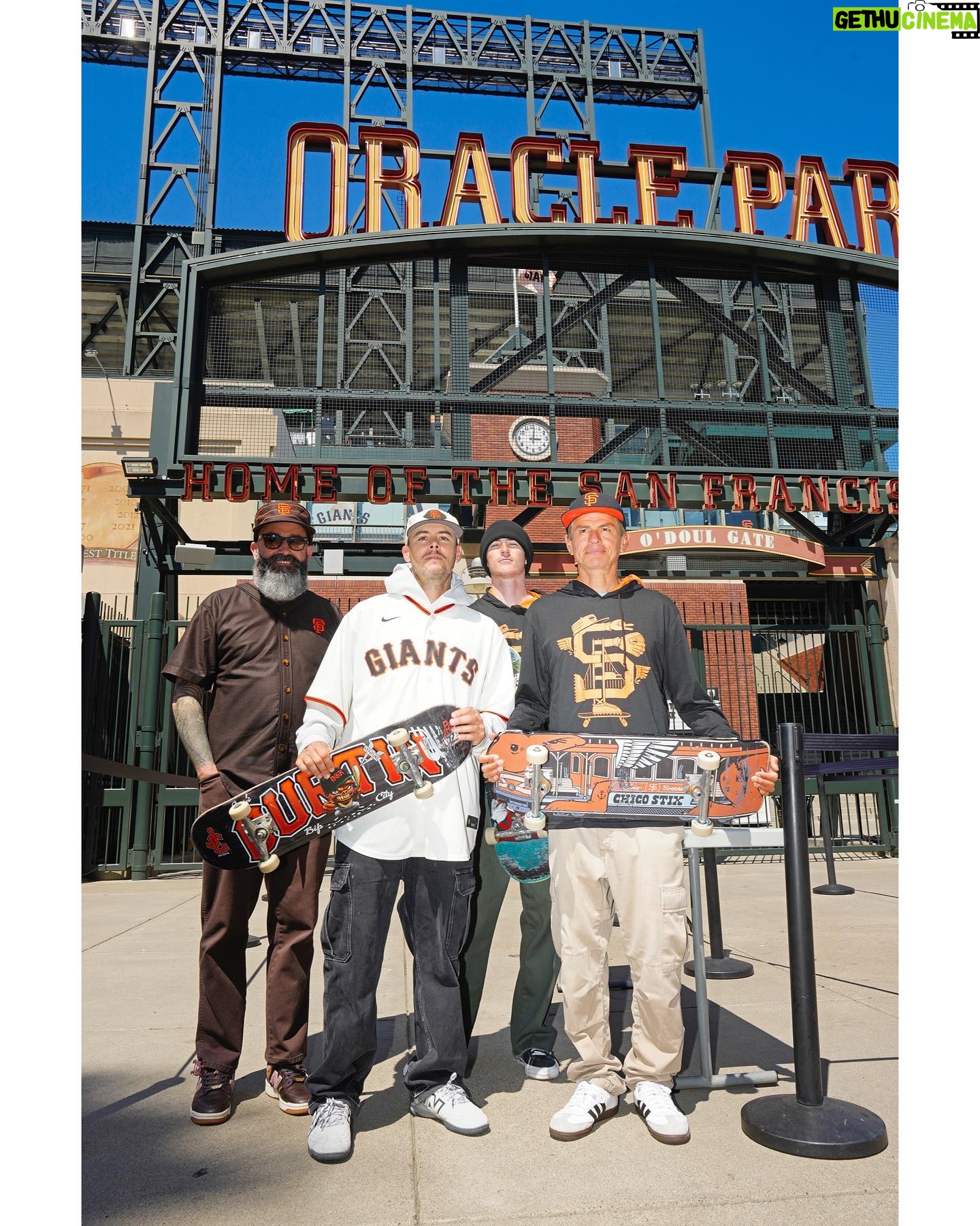 Jeremy Fish - 6.2K Likes - Please join me this Saturday May 18th @oraclepark for "Skate Day" with the @sfgiants and @spitfirewheels . The first 15,000 fans will receive a free long sleeve hooded shirt with my artwork on it. My design was inspired by San Francisco's historic legacy of both baseball and skateboarding. I will also be officially throwing out the first toss at the game...
There will be a Skate Jam in McCovey Cove that will take place from 10:45 a.m.-1:05 p.m before the game starts. Featuring @chicobrenes @jackcurtin & @eli_p_williams skating a ramp on a barge in the cove!
Tickets and info for Saturday's game are available at sfgiants.com/skate. Hope to see you there! 🧡⚾️🖤