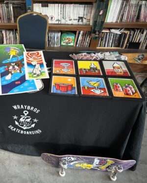 Jeremy Wray Instagram - Made it over to the Skateboarding Hall of Fame and Museum out here in Simi Valley! Getting a table of goodies set up right now. If you are in the area, roll through and say hello, buy a print or take a sticker 🤙🏼 @skateboardinghalloffame