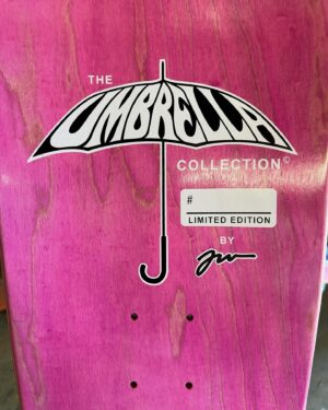 Jeremy Wray Instagram - Made it over to @screamingsqueegees today after skating with Pat and got to see the newest addition to the Umbrella Collection @kris_markovich x @jeremy_wray collab decks getting screened 😍! The tops were all done and they had started the first couple colors on the bottom graphic. Should be done by tomorrow I’m guessing. Hopefully I’ll be able to stop in again and document some of the process and get some more behind the scenes stuff for you all to enjoy 🤞🏼! Presale on these decks has started and you can reserve yours at Wraybros.com today (direct link in bio) 🤙🏼!