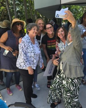 Jeri Ryan Instagram - So excited to be a part of the 100 Days - Weekend of Action in Florida today for #harris2024!
Stepped outside my comfort zone to speak at my very first campaign event to the amazing group of @womenforharris volunteers at their ice cream social and phone banking event in Delray Beach!
The excitement in Florida was absolutely electric!! 
Something huge is happening…you can feel it. 
Let’s elect this incredible, experienced, warm, JOY-FILLED woman and Dems up and down the ballot!!
@kamalaharris @kamalahq @vp