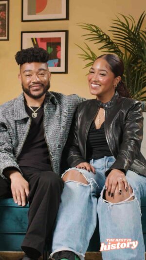 Jerrold Smith II Instagram - Shoutout to @cherlytempless for rocking them 2012 bangs (you know which ones), taking TWO BUSES to see @jerroldhtims on the weekends, and bringing all of her homegirls to their first date 😅🫶🏾 Fast Forward— 11 years dating, 1.5 years engaged, and #TheRestIsHistory 💍🥹🖤

When did you know your partner was ✨The One✨??? Sound off in the comments! 👇🏾
