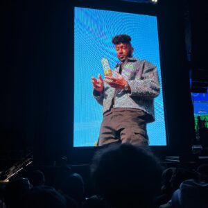 Jerrold Smith II Instagram - So last weekend I was in NY when my dawg @miles_ hit me up saying he saw my @rockstarenergy energy campaign on the big screen at @gazebo festival. Totally unexpected on my end, in Louisville, Kentucky of all places. I’ve seen my face go up in some crazy places these past few years, miles past a tv screen, but on stage at a festival was not in my bingo card. I know it’s an ad so it’s everywhere, but life is so crazy, if you would’ve told me when I shot this campaign that I’d be larger than life in parts of the country that I’ve never set foot in I wouldn’t have believed you. But man this hit right when I needed it. A lot going on in life right now and I’m trying to be better at enjoying wins instead of always searching for what’s next, and this mf right here felt good! Thank you again @rockstarenergy @jusjey for seeing and believing in this kid from LA!
