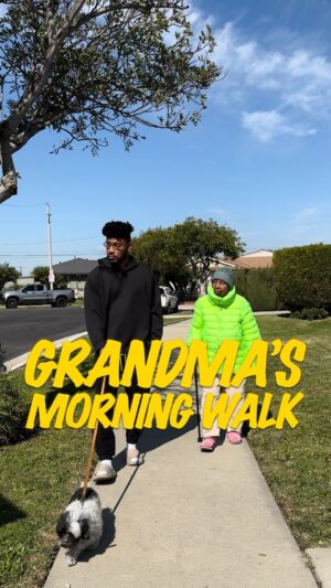 Jerrold Smith II Instagram - It’s been raining in LA the past week or so, and we finally got some sun for my grandma to get out the house and back to her morning walks. Being out in the sun seems to be what makes her the happiest these days, but only if it’s a little walk or Costco then it’s right back to the house lmao. I also really gotta get her a new puffer 😂

#dailyvlog #dailyroutine #grandma #grandmasofinstagram #grandmaandgrandson