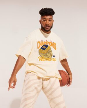 Jerrold Smith II Instagram - Me for @melodyehsani x @nba x @mitchellandness 🥲 grateful is an understatement. As a fan of the brand and a lover of the game I’m really just happy to be here. Go get y’all some of that at @melodyehsanishop today! 🤝🏽

#nba #mitchellandness #lakers #lakersnation #streetwear #streetstyle