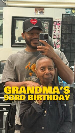 Jerrold Smith II Instagram - Today’s my grandma’s 93rd birthday, and although I’m currently on the other side of the world in China, I had to make sure my girl was taken care of before I left. Took her for a little self care day in LA, a few of the only things she’ll actually leave the house to do 😂 time really flies, how old does she really look fr??