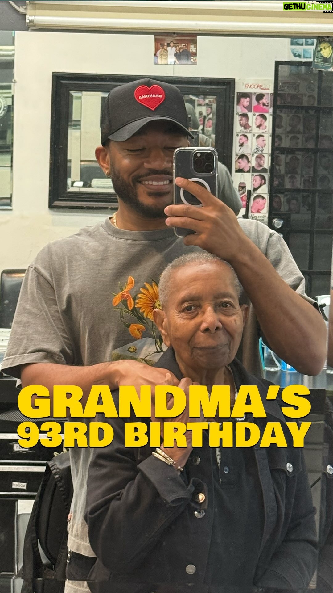 Jerrold Smith II - 9.7K Likes - Today’s my grandma’s 93rd birthday, and although I’m currently on the other side of the world in China, I had to make sure my girl was taken care of before I left. Took her for a little self care day in LA, a few of the only things she’ll actually leave the house to do 😂 time really flies, how old does she really look fr??