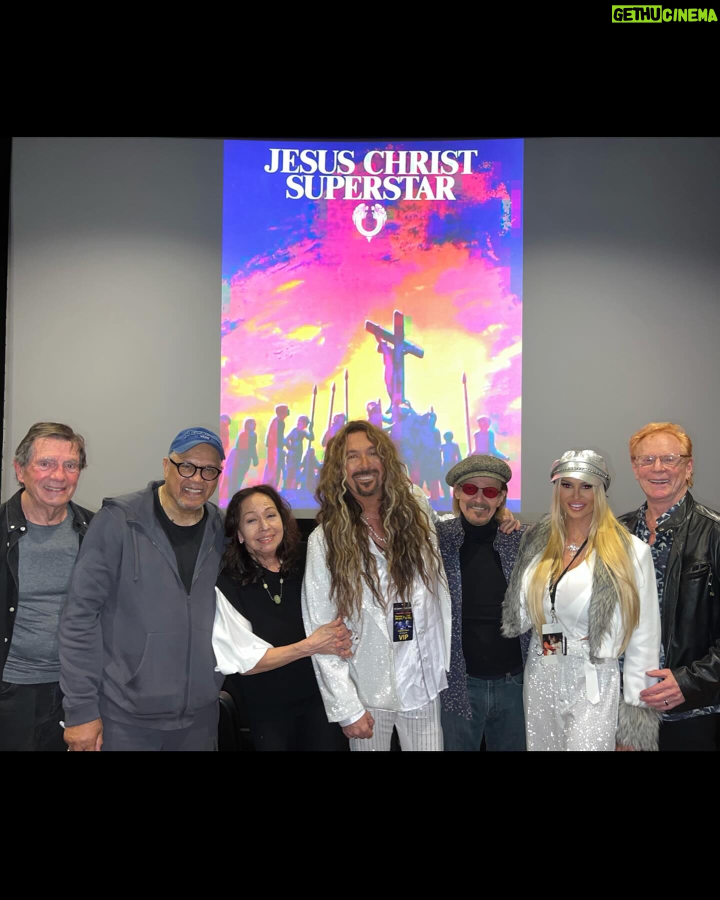 Jess Harnell - 729 Likes - We’ve all had movies that impacted us,
that truly made a difference in our lives. For me, one of those was “Jesus Christ Superstar”.
Not only did it give me my first exposure to what would become my chosen faith, it also showed me the brilliance of Mr. Ted Neeley in the title role.
He was the first one who made me think “I’d like to do screaming rock and roll someday” and was a huge influence on me.
Well, last night Cara and I had the pleasure to meet him and others from the film (including the amazing Yvonne Elliman, who played Mary Magdalene and who we sat next to, for the screening!).
They all could not have been kinder.
At one point, Ted and I shared some special words and we now call him our friend.
Thank you @tedneeleyofficial , for both then and now.
They say you should never meet your heroes.
In this case, they were wrong. 🙏🏻🤟🏻🙏🏻
Ps: What was a movie that really made a difference in your life, and why?