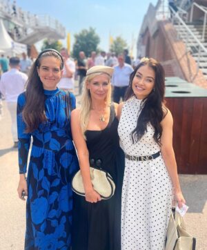 Jess Impiazzi Instagram - The most incredibly glorious @goodwood_races today supporting the amazing ladies racing In the @markelinternational Magnolia cup in aid of @mysistershouseuk 🥰❤️ 
Even bumped into some old friends in the beautiful sunshine ☀️