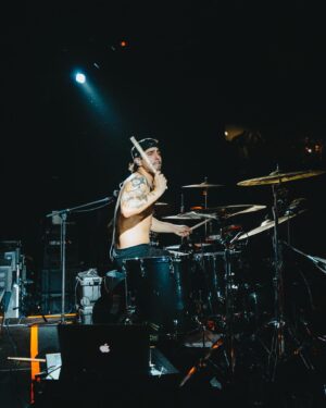 Jesse Boyle Instagram - back on the tools and ready to punish some drums in May 😤 🇧🇷