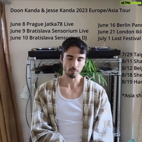 Jesse Kanda - 7.9K Likes - *Edit: Prague is 7th, not 8th - sorry!
Hellooo friends this thing is coming to Europe/UK/Asia this Summer
Vid 1 is an unreleased singing song and there are many of these that I’m looking fwd to performing, as well as the released pieces etc.
Depending on the venue hopefully some installations and video too
See you there maybe! Lots of love
Doon Kanda & Jesse Kanda 2023 Europe/Asia Tour
June 7 Prague Jatka78 Live @praguequadrennial @jed.nota
June 9 Bratislava Sensorium Festival Live @sensorium.is
June 10 Bratislava Sensorium Festival DJ @sensorium.is
June 16 Berlin Panorama Bar Berghain DJ @creamcakeberlin
June 21 London Iklectik Live @iklectikartlab
July 1 Parma Italy Lost Festival Live @lost.music.festival
7/29 Taipei Final PURE G Live DJ @pureg_co
8/11 Shanghai System Live DJ @antigen_n
8/12 Beijing Zhaodai Live DJ @antigen_n
8/18 Shenzhen Oil Live DJ @antigen_n
8/19 Hangzhou Loopy Live DJ @antigen_n
