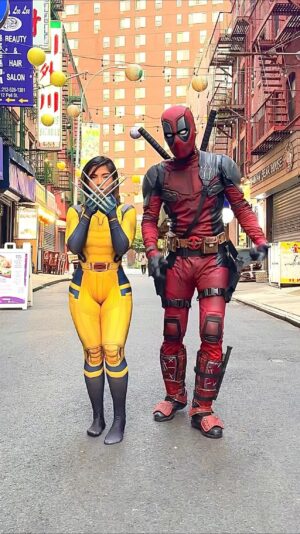 Jessenia Gallegos Instagram - BYE BYE BYE 👋 WEEKEND!  HI HI HI 👋 WEEKEND 💛❤️
Who’s gonna go watch @deadpoolmovie this weekend! 
LFG!!! 

🎥 @asteverson 
Deadpool: @cosplaynay 

#deadpoolandwolverine #deadpool #wolverine #marvel #marvelcomics  #xmen #mcu #cosplay #ryanreynolds  #deadpoolcosplay #marveluniverse #deadpoolfan # #marvelstudios #xforce