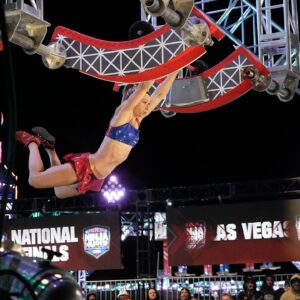 Jessie Graff Instagram - @ninjawarrior #nationalfinals is on @nbc now! I have so many stories to tell you, but am hanging off a cliff atm. Will catch up later!