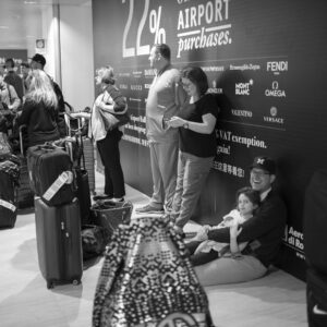 Jim Harbaugh Instagram - Our first day in Rome is in the books for @umichfootball. This picture was taken today in Rome's Fiumicino Airport by our team photographer @davidturnley. #EnthusiasmUnknownToMankind #HAILROMA