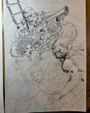 Jim Lee Instagram - Coming October 2nd from our DC Horror line is the CREATURE COMMANDOES!It’s a heart wrenching tale of duty and betrayal filled with heart, tears, laughs  and of course—MONSTERS—as brought to life (or unlife depending on the character) in a way only the multi-talented writer @dastmalchian and dynamo artist Jesus Hervas can do! While this series is not tied to the upcoming animated series from DC Studios, they both remain brilliant stand alone adaptations of the same source material dating back to the Creature Commandoes’ first appearance in 1980! And that’s the beauty of DC Comics—we allow for projects built on preexisting canon and continuity but also give creators the opportunity to tell stand alone stories with a clear beginning, middle and end which form an important part of our evergreen library catalogue. Thrilled to be able to contribute this variant cover of a mission that goes FUBAR that I penciled and inked, colored by colorist supreme @sinccolor!