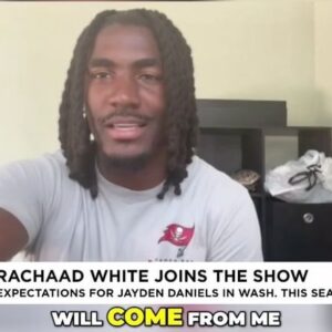 Jim Rome Instagram - “It’s cool though cause his first loss will come from me.”

@chaad__1 on his expectations possibly facing rookie QB Jayden Daniels in the Bucs season opener.
