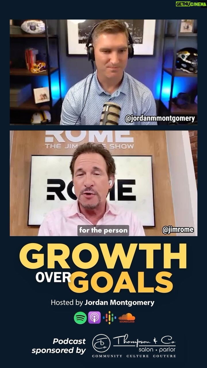 Jim Rome - 4K Likes - Jim Rome shares thoughts on the importance of preparation!… as one of the most effective communicators in the sports business and a member of the Radio Hall of Fame, Jim knows the importance of preparing well. Jim is currently one of the highest-paid sports personalities in America- his confidence and preparation has everything to do with that! Go check out the Growth Over Goals Podcast to hear the full conversation and see details on the episode below!
The Growth Over Goals podcast recently hosted a friend and a guest on the Mount Rushmore of sports personalities – @jimrome . In the sports radio world, Jim is an incredible force. He is the host of the Jim Rome show and founder of the Reinvention Project, and in 2019, Jim was inducted into the Radio Hall of Fame. At a very early age, Jim was able to ask himself – and answer – the questions of who am I, who do I want to be, and how am I going to get there? Yet, decades later, Jim is still constantly growing and reinventing himself, and far from slowing down, he firmly believes the next 25 years of his life should be the best. Join us as we discuss the importance of reinvention, embracing the grind, how to deal with haters, and how preparation can be an absolute game changer. Jim firmly believes it is never too late to start, or re-start, so regardless of where you are in life, if you want to take things to the next level, this is an incredible episode for you!