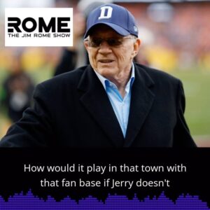 Jim Rome Instagram - @janeashleyslater on Mike McCarthy’s future and if Jerry Jones and Bill Belichick can co-exist.
