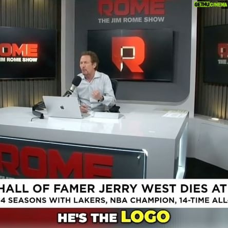 Jim Rome - 190 Likes - My thoughts on the passing of the great Jerry West.