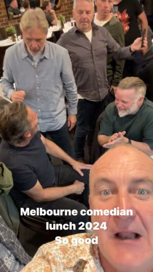 Jimeoin Instagram - So nice to see everyone that I have seen for too long @micf