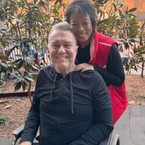 Jimmy Barnes Instagram - I turned a corner today. Making steady progress and doing my best not to rush anything. Felt great to get outside for some good old Darlinghurst air. Thankful my @jane13barnes is always by my side.